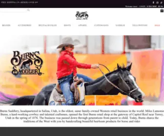 Burnssaddlery.com(BURNS SADDLERY) Screenshot