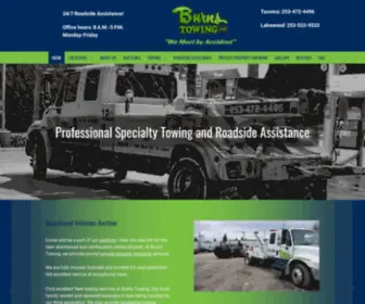 Burnstowing.com(Burns Towing) Screenshot