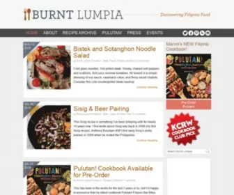 Burntlumpiablog.com(Burnt Lumpia Blog) Screenshot