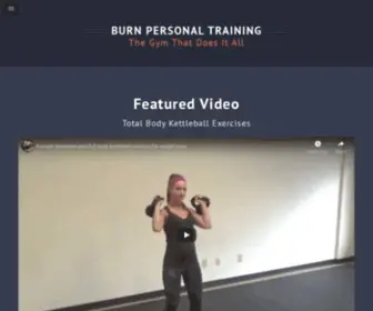 Burntraining.com(Burn Personal Training) Screenshot