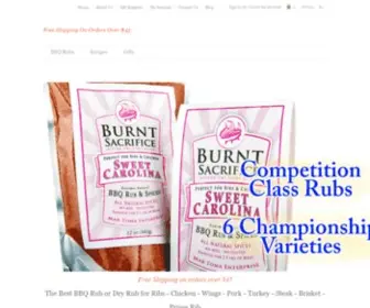 Burntsacrifice.com(Best BBQ Rub) Screenshot