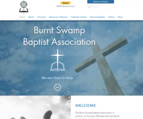 Burntswamp.org(Burnt Swamp Baptist Association) Screenshot
