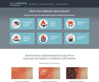 Burnvictimsresource.org(Burn Victims Resource) Screenshot