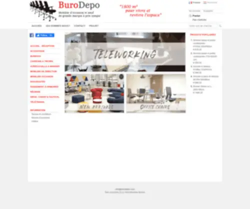 Burodepo.com(BuroDepo meubles et mobilier de bureau neufs) Screenshot