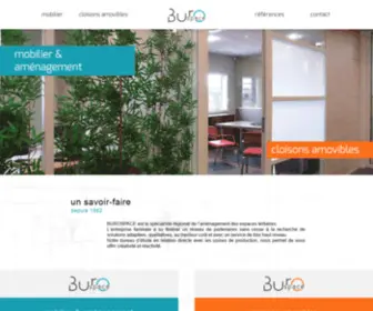 Burospace.com(Spécialiste régionnal de l'aménagement des espaces tertiaires) Screenshot