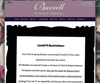 Burrellfuneralservices.com(Burrell Funeral Services) Screenshot