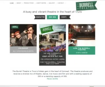 Burrelltheatre.com(Burrell Theatre Your Local Venue) Screenshot