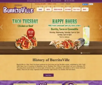 Burritoville.com(Mexican restaurants near me) Screenshot