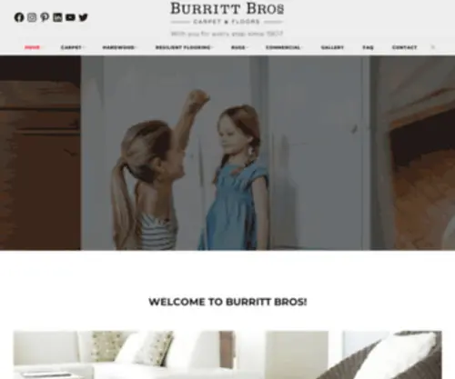 Burrittfloors.com(Carpet & Flooring Products by Burritt Bros in Vancouver) Screenshot