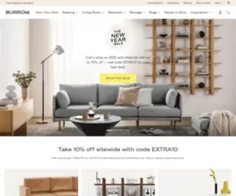 Burrow.com(Custom Furniture & Sectional Sofas) Screenshot