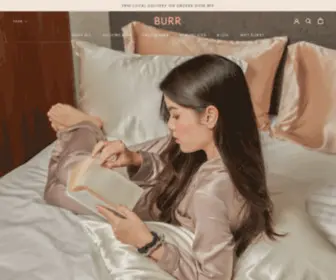 Burrsilk.com(Pure Silk Pillowcase Singapore) Screenshot