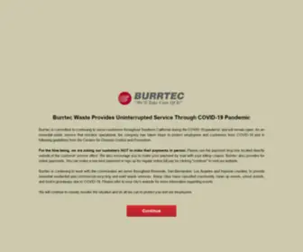 BurrteCDesert.com(Burrtec) Screenshot