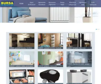Bursa.pl(Ogrzewanie elektryczne i wentylacja BURSA Gdynia. W ofercie systemy grzewcze) Screenshot