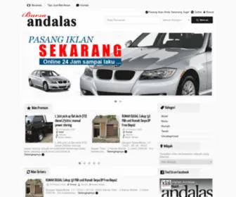 Bursaandalas.com(Bursa Iklan Properti dan Kendaraan) Screenshot