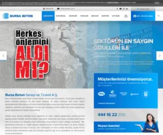 Bursabeton.com.tr(Hazır beton santrali) Screenshot