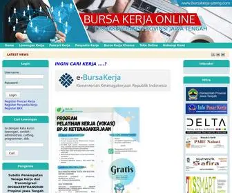 Bursakerja-Jateng.com(Bursa Kerja Online) Screenshot