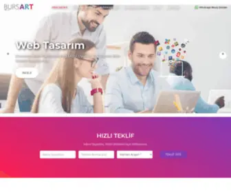 Bursart.com(Bursa Web Tasarım Web Yazılım Dijital Reklam Ajansı) Screenshot
