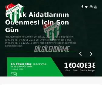 Bursaspor.org.tr(Kulübü) Screenshot