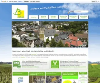Burscheid.de(Startseite ) Screenshot