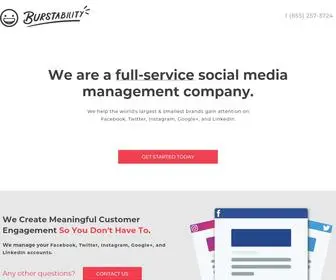 Burstability.com(We are a complete social media management company) Screenshot