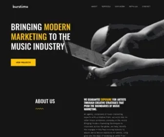Burstimo.com(Music Promotion Services) Screenshot