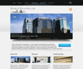 Burtins.com(Cleaning services) Screenshot