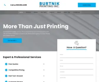 Burtnikprinting.com(Burtnik Printing Inc) Screenshot