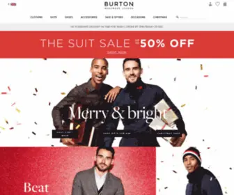 Burton-Menswear.com(Burton menswear) Screenshot