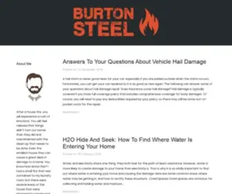 Burton-Steel.com(Cleaning up after minor house fires) Screenshot