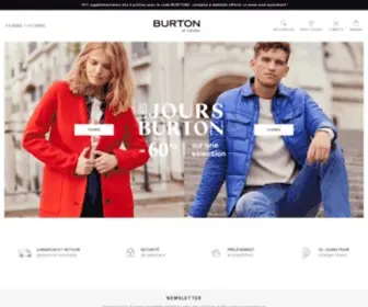 Burton.fr(BURTON of London) Screenshot
