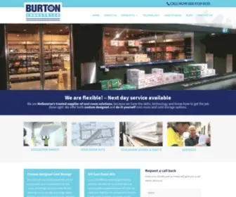 Burtonindustries.com.au(Coolrooms and Coolroom Panels Melbourne) Screenshot