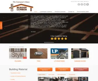 Burtonlumber.com(Burton Lumber) Screenshot