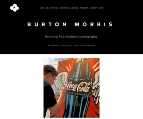 Burtonmorris.com(Burton Morris) Screenshot
