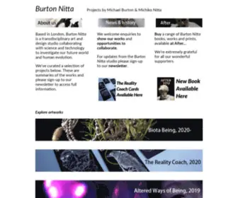 Burtonnitta.co.uk(Projects by Michael Burton and Michiko Nitta) Screenshot