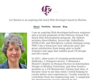 Burtonux.com(Liz Burton) Screenshot