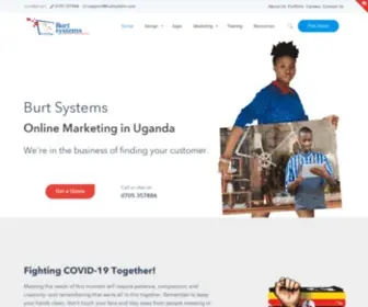 Burtsystem.com(Online Marketing Company in Uganda) Screenshot