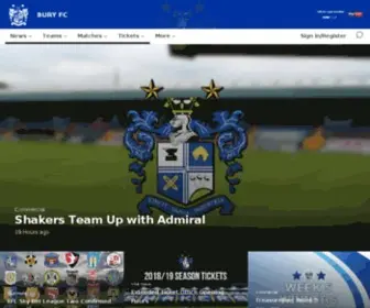 Buryfc.co.uk(Bury Football Club) Screenshot