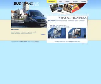 Bus-Trans.com(BUS-TRANS przewĂłz osĂłb, paczek, listĂłw na trasie Polska) Screenshot