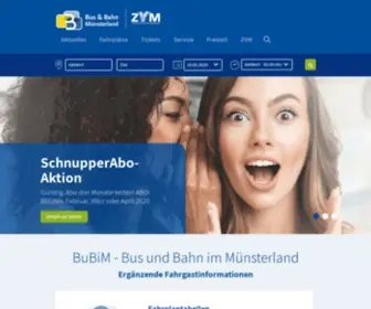 Bus-UND-Bahn-IM-Muensterland.de(Willkommen bei bubim) Screenshot