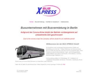 Bus-Xpress.de(BUS XPRESS GmbH) Screenshot