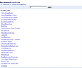 Busanamuslim-Aul.com(Busana Muslim Terbaru) Screenshot