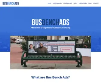 Busbenchads.com(Bus Bench Advertising) Screenshot