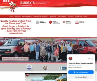 Busbys.com(Heating and Air Conditioning Service Augusta GA) Screenshot