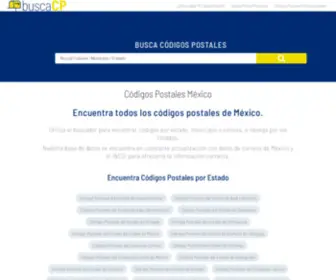 Buscacp.com(Códigos postales de México) Screenshot