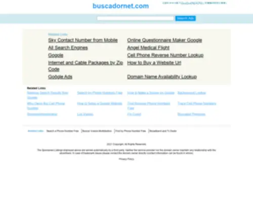 Buscadornet.com(このドメインはお名前.comで取得されています) Screenshot
