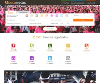 Buscametas.com(El mayor buscador de eventos deportivos) Screenshot