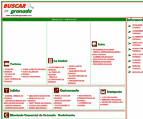Buscarengranada.com(GRANADA, INFORMACI) Screenshot
