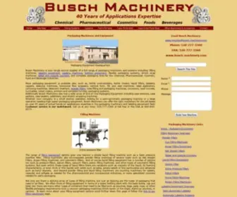 Busch-Machinery.com(Labeling Equipment and Packaging Machinery) Screenshot