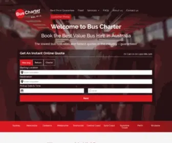 Buscharter.com.au(Bus Hire) Screenshot