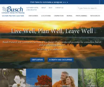 Buschfuneral.com(Busch Funeral and Crematory Services) Screenshot